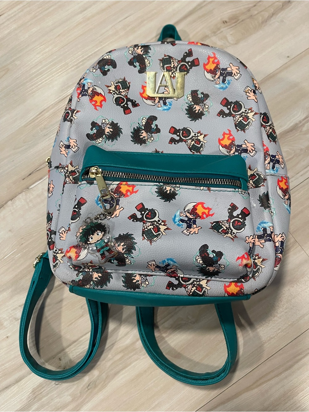 Hot Topic My Hero Academia Chibi Mini Backpack Deku Bakugo Todoroki w/ Charm